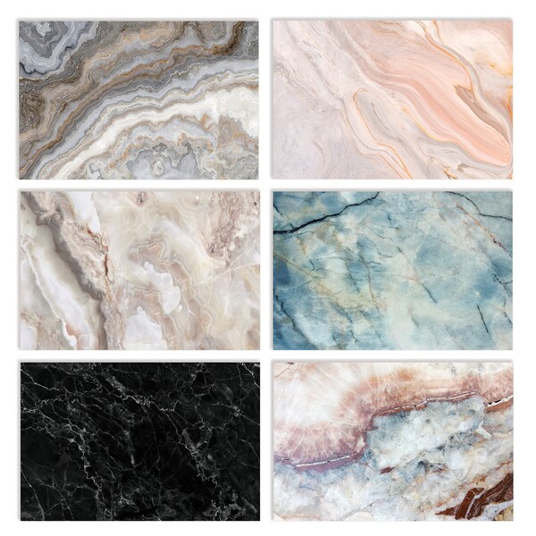 Better Office Products All Occasion Greeting Cards & Envs, 4in. x 6in. 6 Natural Stone Designs, Blank Inside, 100PK 64577 - main